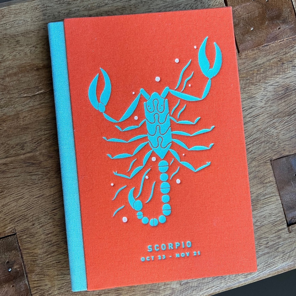 SOLD: Anthropologie Office: Zodiac Hardcover Journal - SCORPIO